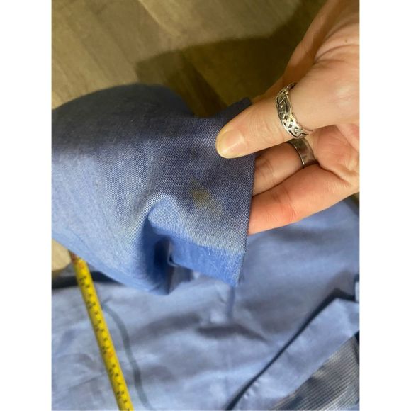 Saddlebred NWT Big & Tall Blue Chambray Sports Coat Cotton, Size 50, MSRP $125 - Picture 11 of 13